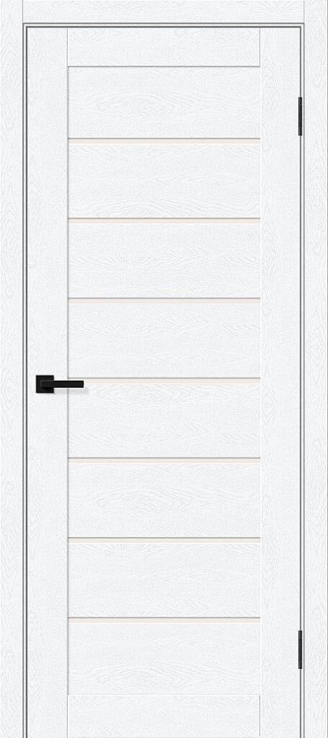 Межкомнатная дверь остекленная Браво-22 White Silkwood (BRAVO)