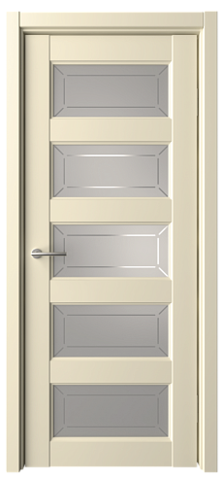 Межкомнатная дверь Эрмитаж-6 Сэнд Vinyl Мателюкс с алмазной гравировкой "Галерея" (ALBERO)