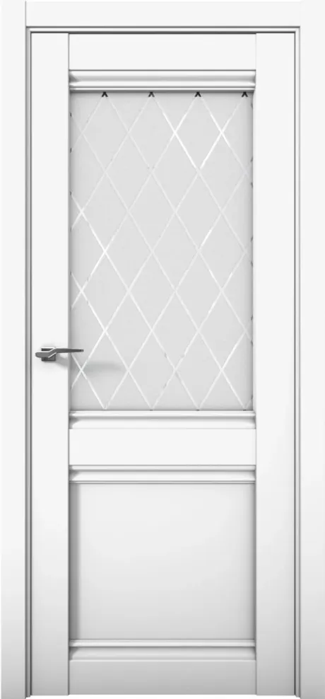 Межкомнатная дверь со стеклом PRIME 12 Аляска (Brandoors)