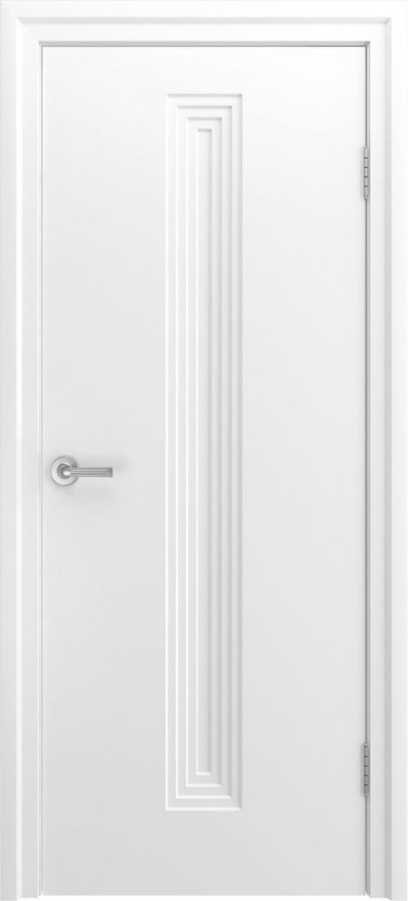 Глухая межкомнатная дверь Каролина-4 Белоснежный Эмаль (Бипи Дорс)
