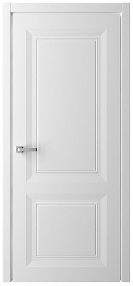 Глухая межкомнатная дверь СтильБогема Белый Эмаль (ALBERO)
