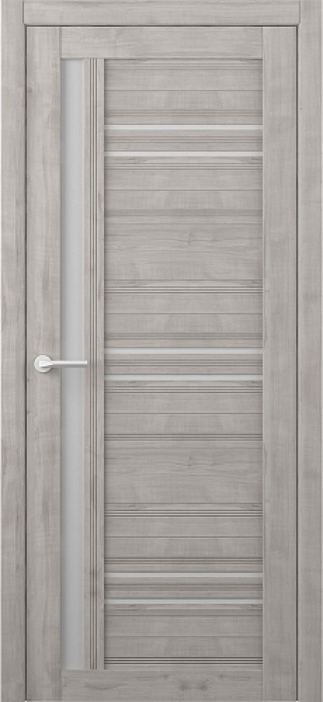 Межкомнатная дверь со стеклом Невада Графит Soft Touch Стекло мателюкс (ALBERO)