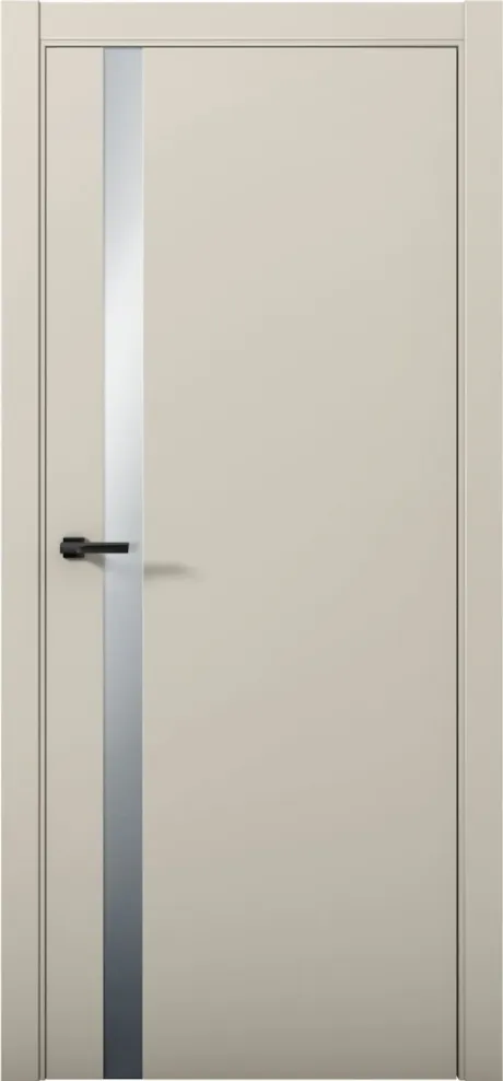 Межкомнатная дверь со стеклом ESTETICA 07 Силк грей ABS кромка Кромка (Brandoors)