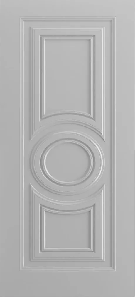 Глухая межкомнатная дверь Титул-8 В1 RAL 7047 Эмаль (Шейл Дорс)