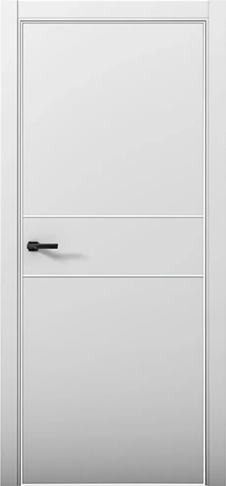 Межкомнатная дверь ESTETICA 03 Манхэттен Кромка AL White (Brandoors)