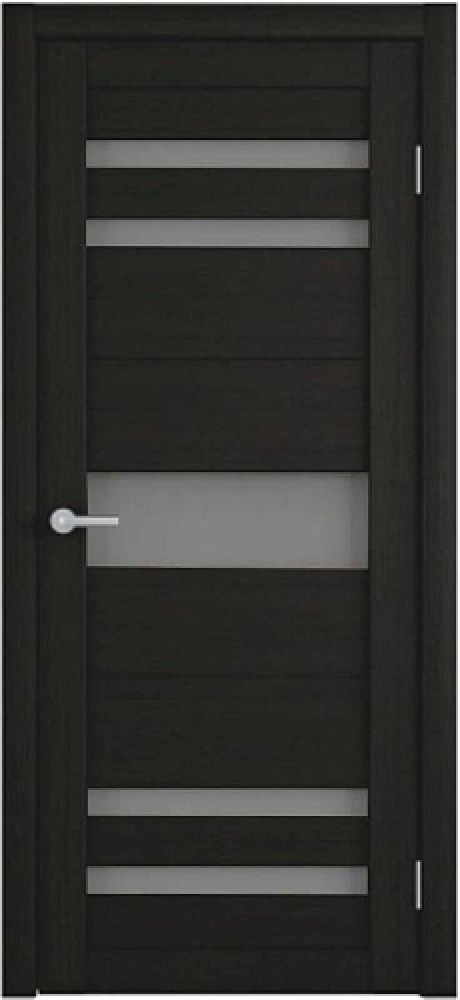 Межкомнатная дверь со стеклом Тренд Т-10 Лиственница темная Eco Tex Стекло мателюкс (ALBERO)