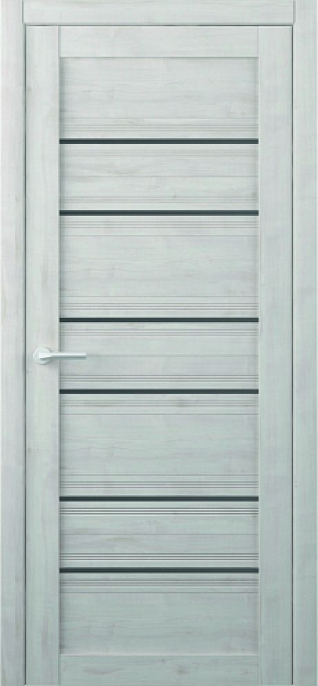 Межкомнатная дверь со стеклом Техас ширина 40 см Жемчужный Soft Touch (ALBERO)