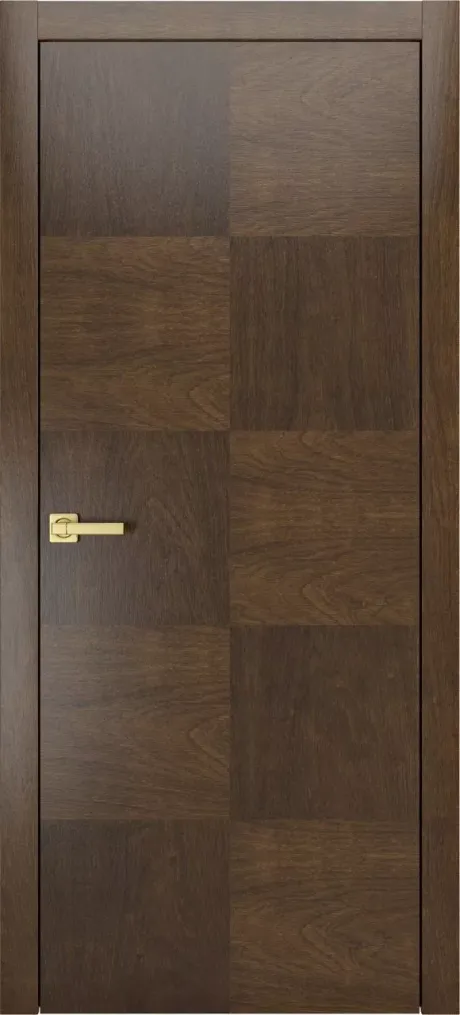 Глухая межкомнатная дверь Некст-5 Дуб виски Шпон (Мильяна)