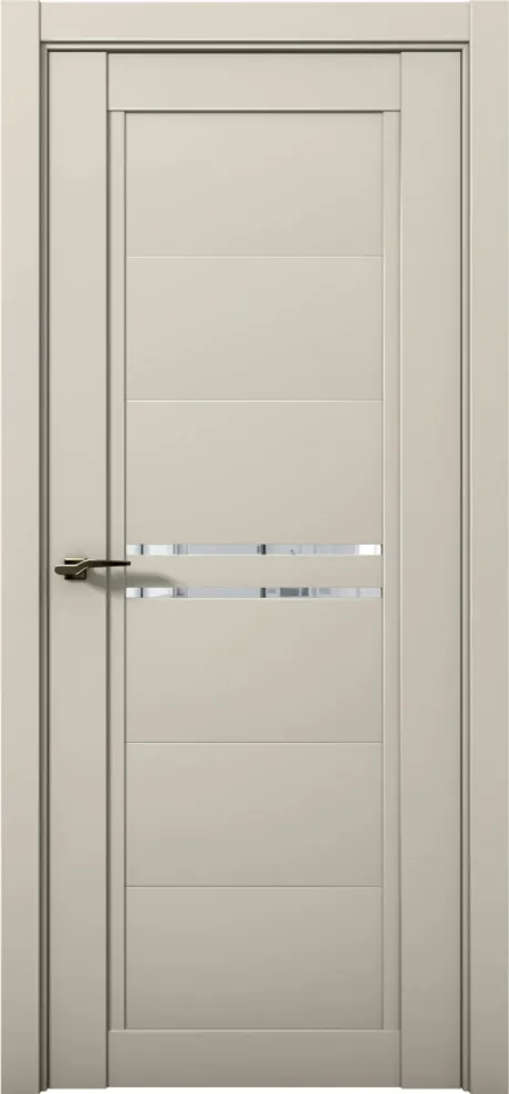 Межкомнатная дверь с зеркалом PRIME 04 Силк грей (Brandoors)