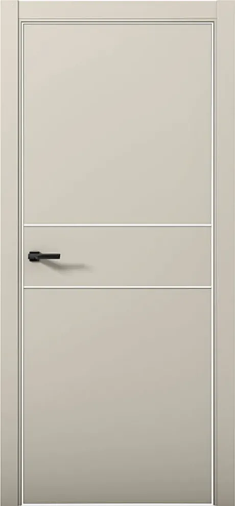 Межкомнатная дверь ESTETICA 03 Силк грей Кромка AL White (Brandoors)