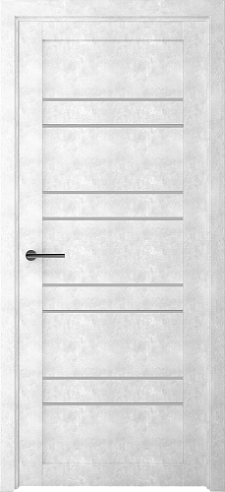 Межкомнатная дверь со стеклом Дублин Светлый Бетон Стекло мателюкс (ALBERO)