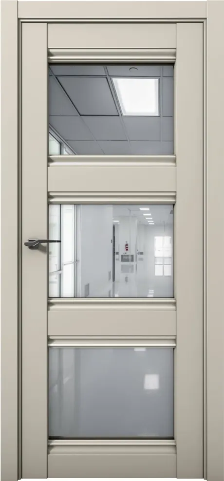 Межкомнатная дверь с зеркалом PRIME 24 Силк грей (Brandoors)