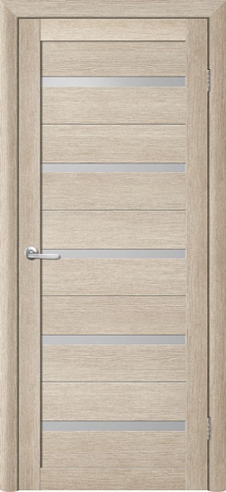 Межкомнатная дверь со стеклом Тренд Т-2 Акация кремовая Eco Tex Стекло мателюкс (ALBERO)