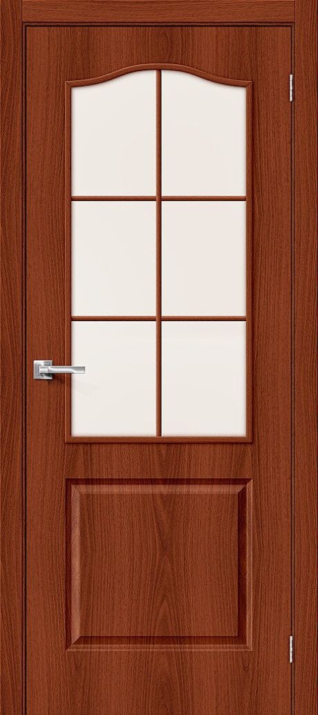 Межкомнатная дверь остекленная 32С Л-01 (ИталОрех) (BRAVO)