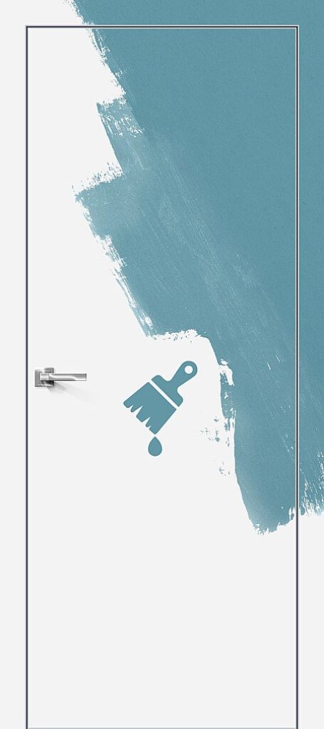 Межкомнатная дверь скрытого монтажа глухая Инвизибл Браво Инсайд Al Инвизибл Prime/Алюминий (BRAVO)