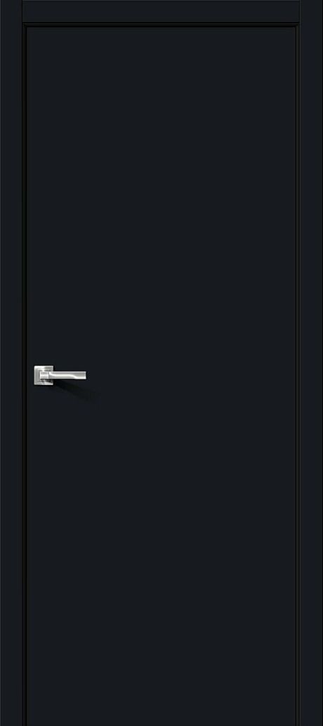 Межкомнатная дверь глухая Браво-0 Total Black (BRAVO)