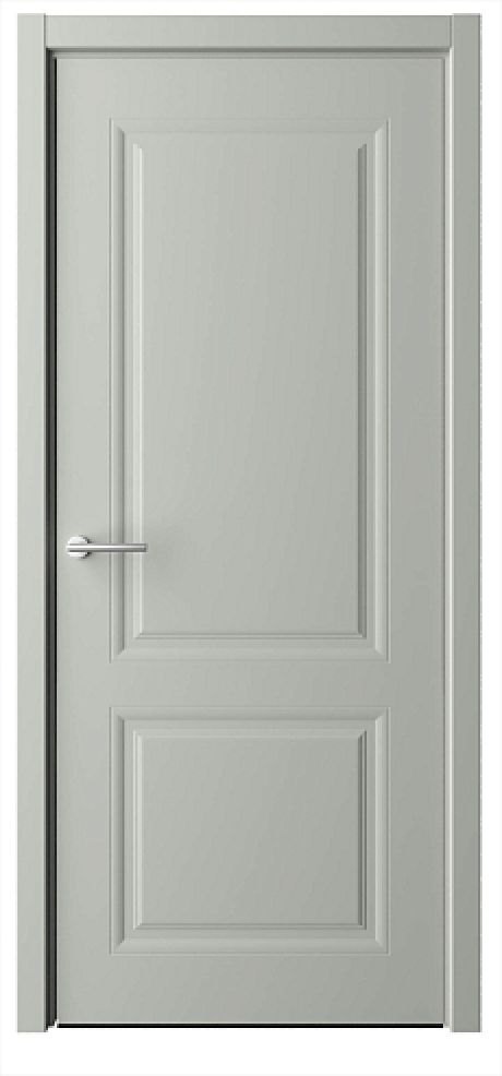 Глухая межкомнатная дверь Стиль-1 Серый Эмаль (ALBERO)