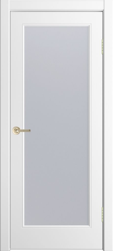 Межкомнатная дверь со стеклом Бьянка-1 Белоснежный Эмаль (Бипи Дорс)