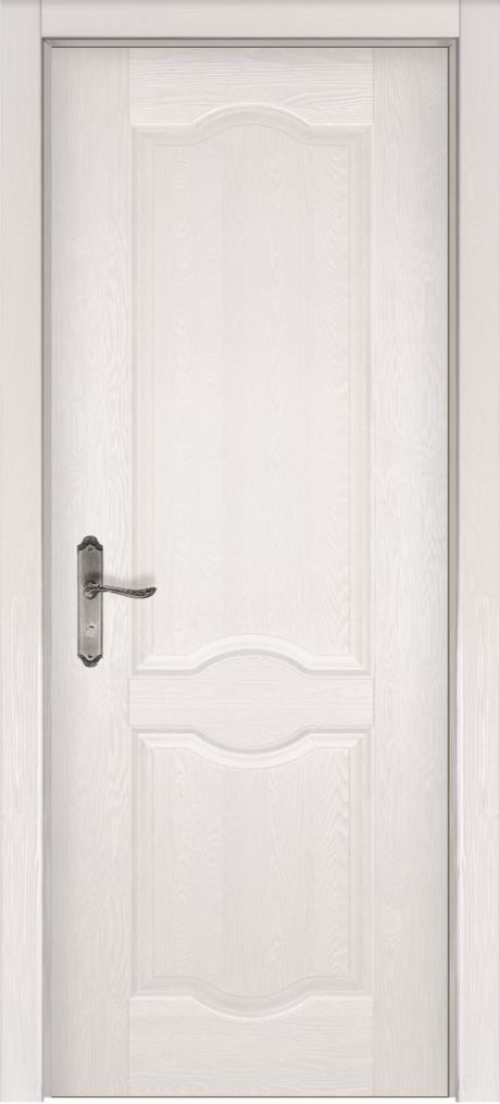 Глухая межкомнатная дверь Феррара Слоновая кость Массив сосны (ОКА)