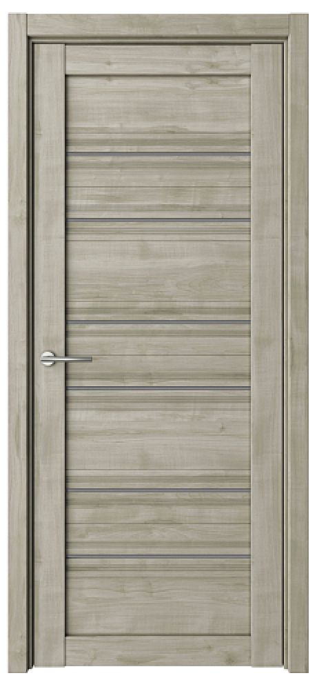 Межкомнатная дверь со стеклом Техас ширина 80 см Графит Soft Touch (ALBERO)