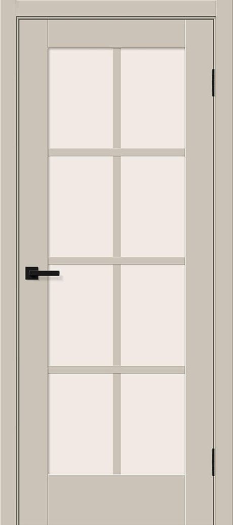 Межкомнатная дверь остекленная Прима-11.1 Cream Silk (BRAVO)