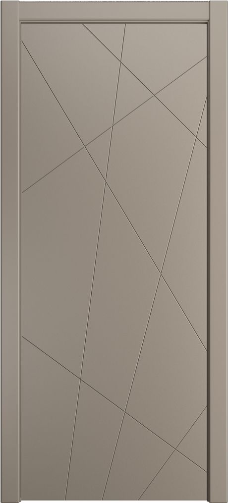 Глухая межкомнатная дверь ID-N Латте Эмаль (Мильяна)