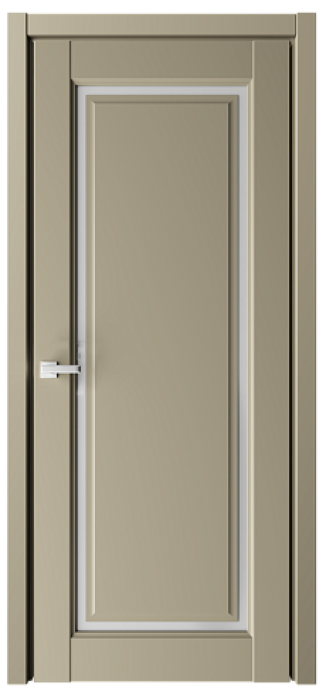 Межкомнатная дверь со стеклом Эрмитаж-8 Серый Vinyl Стекло мателюкс (ALBERO)