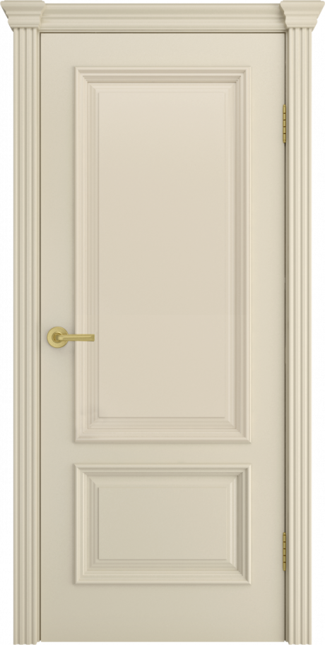 Глухая межкомнатная дверь Версаль-1 Крем Эмаль (Мильяна)