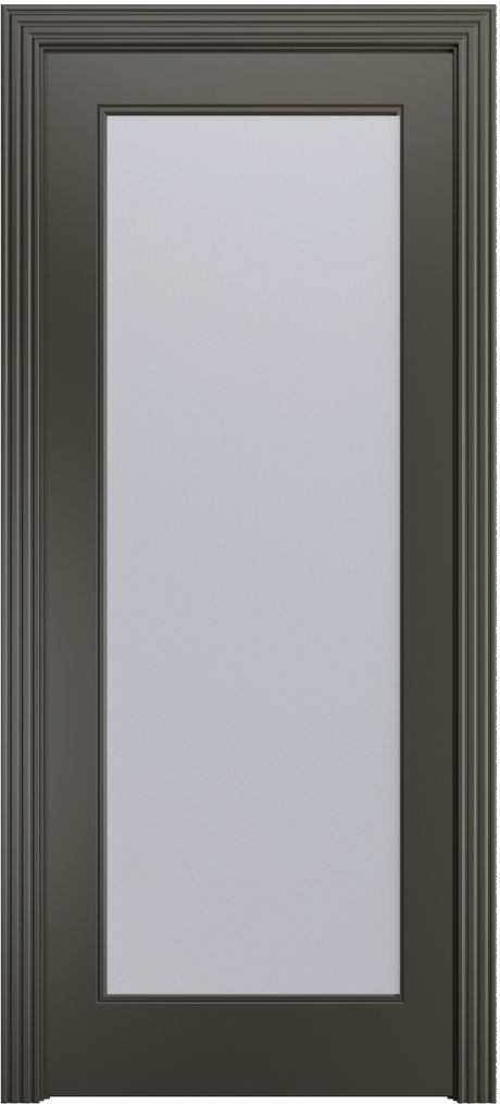 Межкомнатная дверь со стеклом Бьянка-1 Гриджио Эмаль (Бипи Дорс)