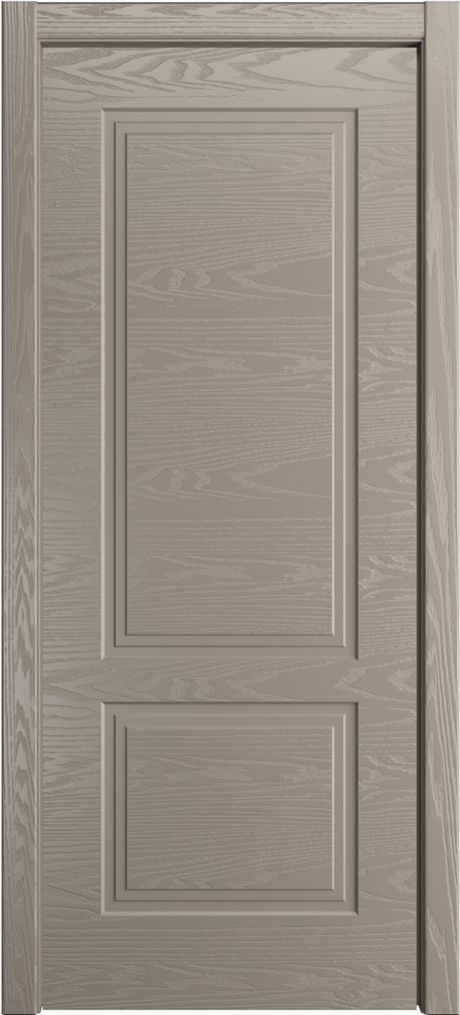 Глухая межкомнатная дверь ID-Челси 2 Латте Шпон (Мильяна)