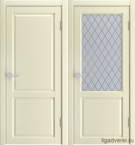 Межкомнатная дверь Silver Жемчуг Эмалит (Лига дверей)
