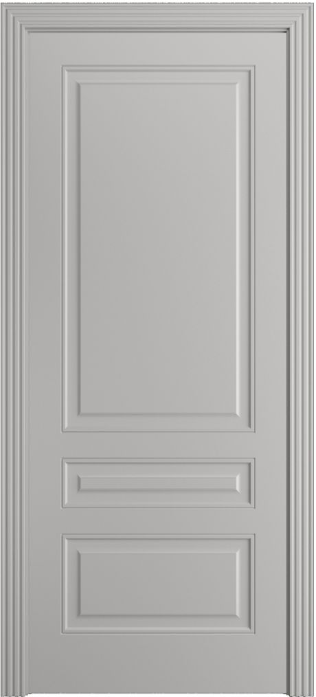 Глухая межкомнатная дверь Бьянка Грей Эмаль (Бипи Дорс)