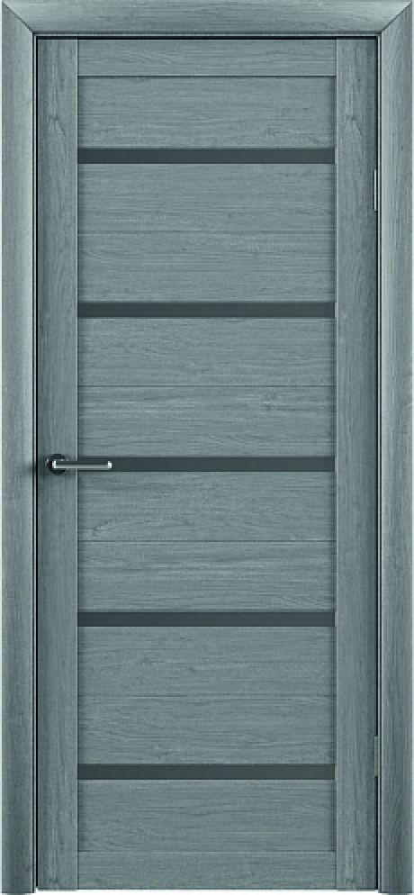 Межкомнатная дверь со стеклом Тренд Т-2 Ясень дымчатый Eco Tex Стекло графитовое (ALBERO)