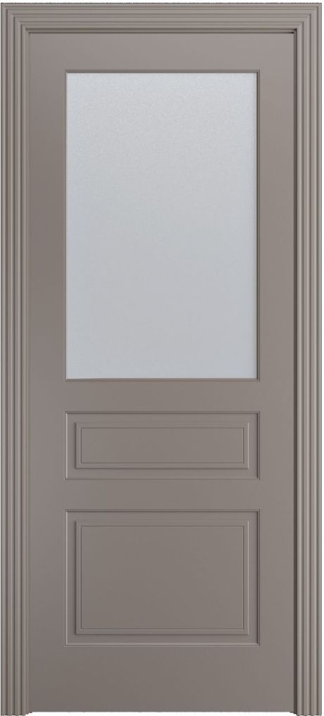 Межкомнатная дверь со стеклом Бруклин Темно-серый Эмаль (Бипи Дорс)