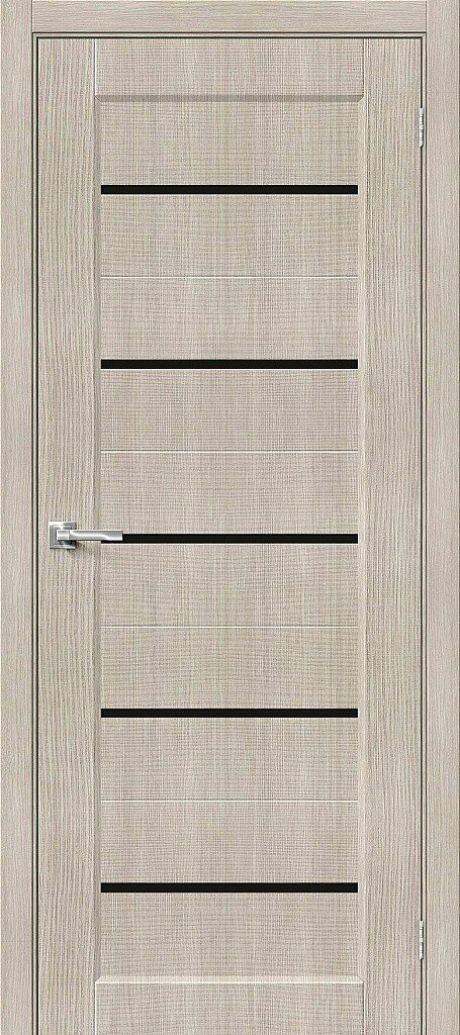 Межкомнатная дверь глухая Мода-22 Black Line Cappuccino (BRAVO)