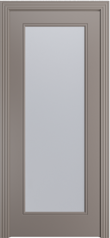 Межкомнатная дверь со стеклом Версаль-Ф Темно-серый Эмаль (Мильяна)