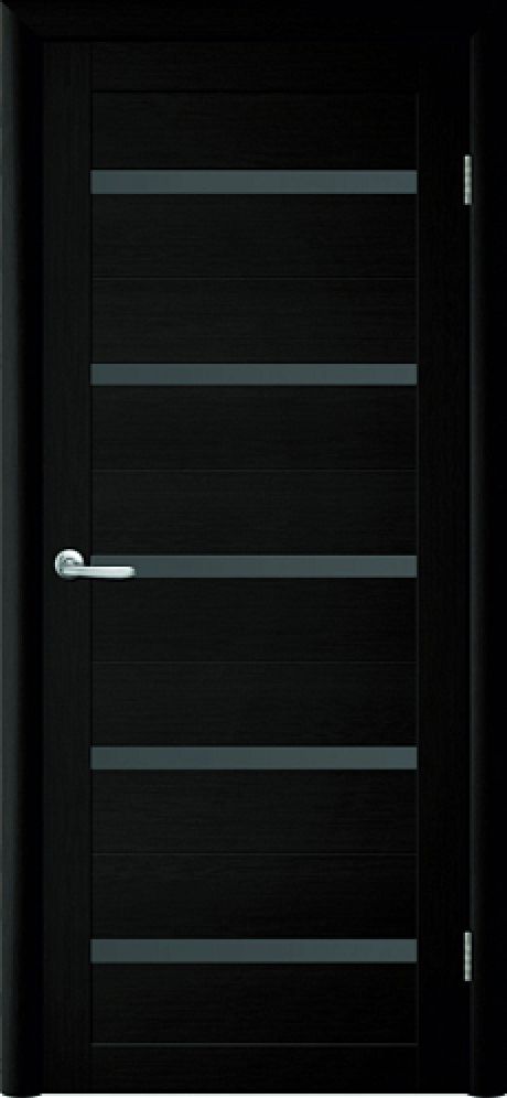 Межкомнатная дверь со стеклом Тренд Т-2 Лиственница темная Eco Tex Стекло графитовое (ALBERO)