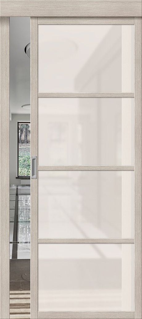 Межкомнатная дверь остекленная Твигги-11.3 Cappuccino Melinga (Mr.wood)