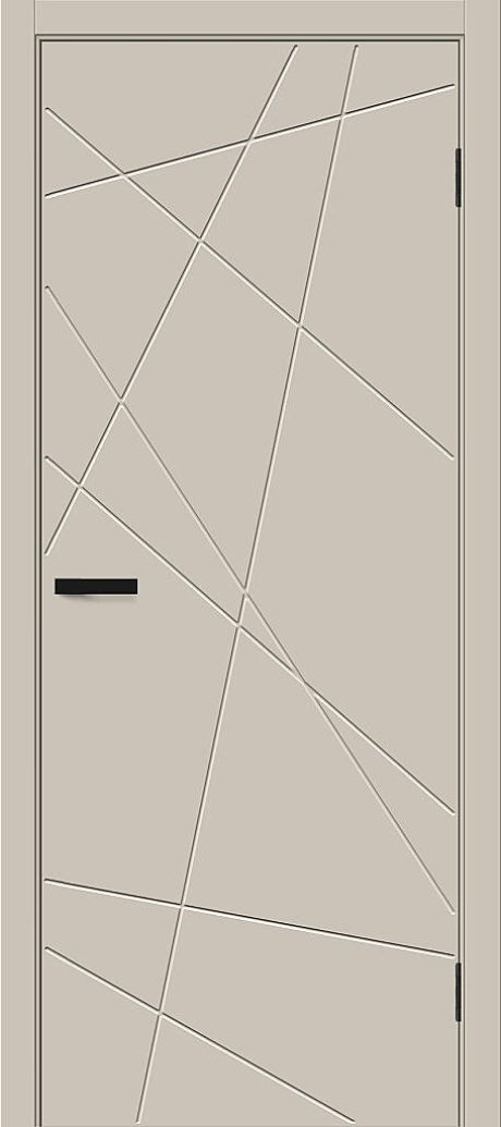 Межкомнатная дверь глухая Граффити-5.Д.П Cream Silk (BRAVO)