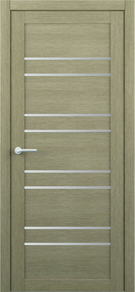 Межкомнатная дверь со стеклом Тренд-14 Лиственница латте Eco Tex Стекло белое (ALBERO)