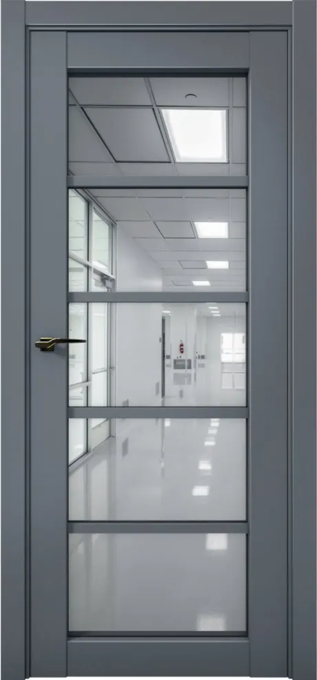 Межкомнатная дверь с зеркалом PRIME 23 Антрацит (Brandoors)