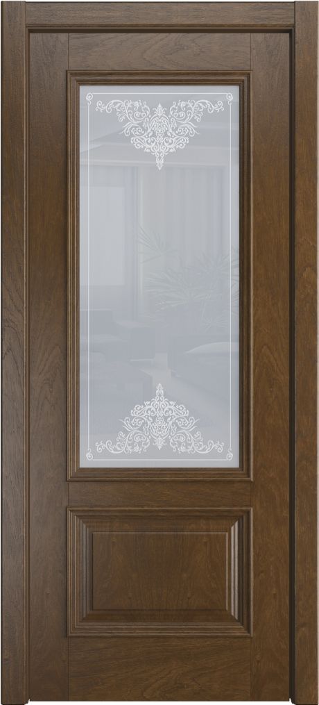 Межкомнатная дверь со стеклом Лондон Дуб виски Шпон (Бипи Дорс)