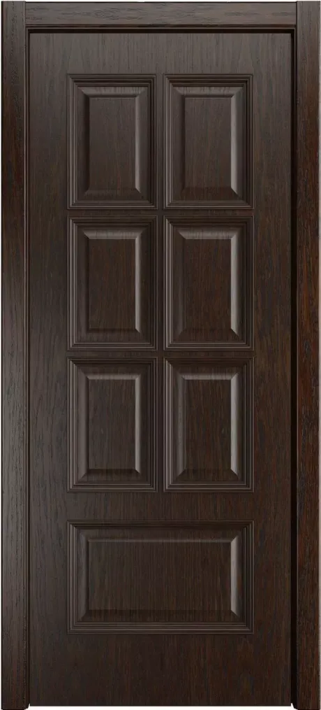 Глухая межкомнатная дверь Палермо-1 Дуб коньячный Шпон (Мильяна)