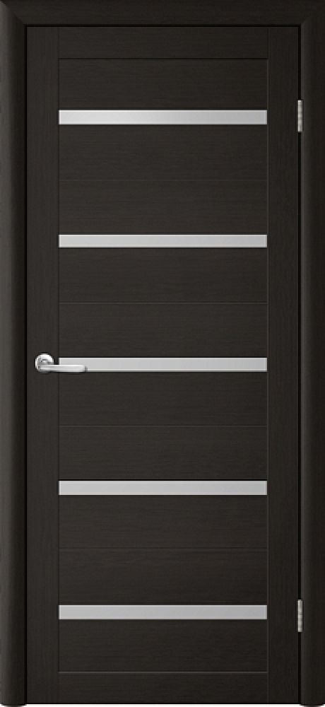 Межкомнатная дверь со стеклом Тренд Т-2 Лиственница темная Eco Tex Стекло мателюкс (ALBERO)