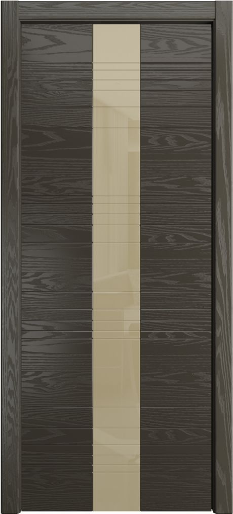 Межкомнатная дверь со стеклом ID-XL Гриджио Шпон (Мильяна)