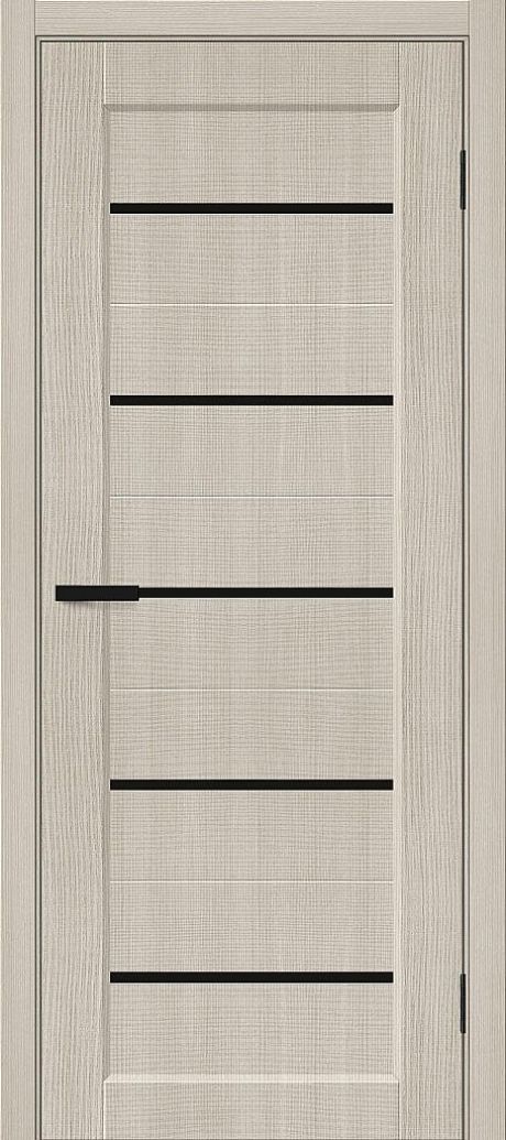 Межкомнатная дверь глухая Мода-22 Black Line Cream Melinga (Mr.wood)