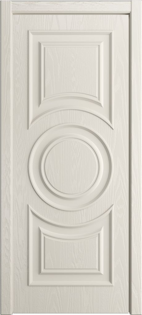 Глухая межкомнатная дверь Адриана Бежевый Шпон (Мильяна)