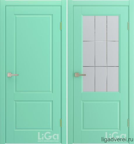 Межкомнатная дверь Tesoro Бирюза Эмаль (Лига дверей)