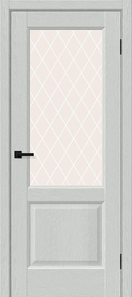 Межкомнатная дверь остекленная Неоклассик-33 Grey Wood (BRAVO)