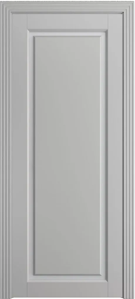 Межкомнатная дверь со стеклом Мадрид-1 Грей Эмаль (Мильяна)